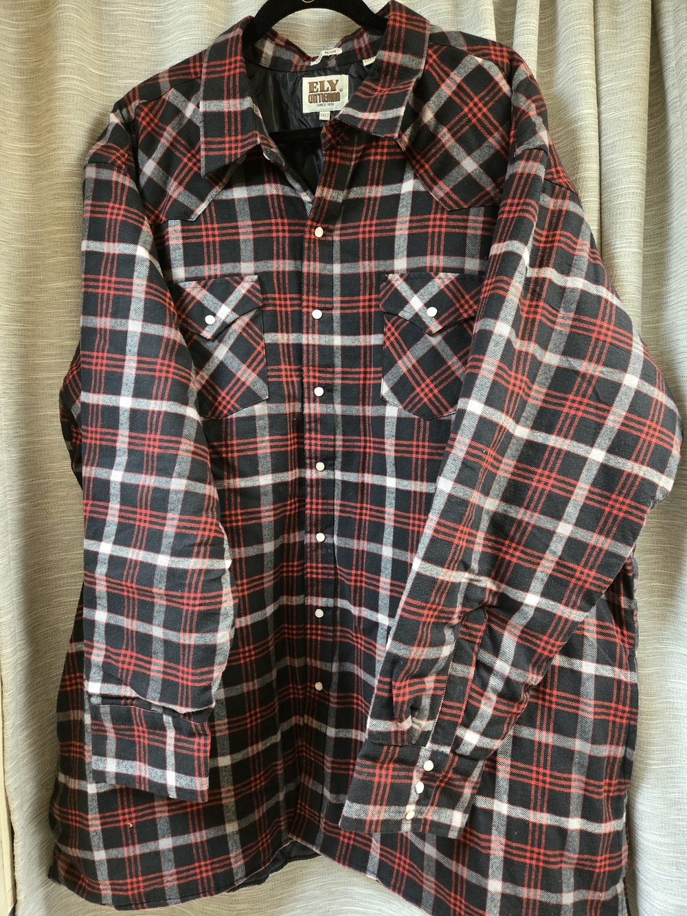 Men's Ely Cattleman Long Sleeve Quilted Flannel